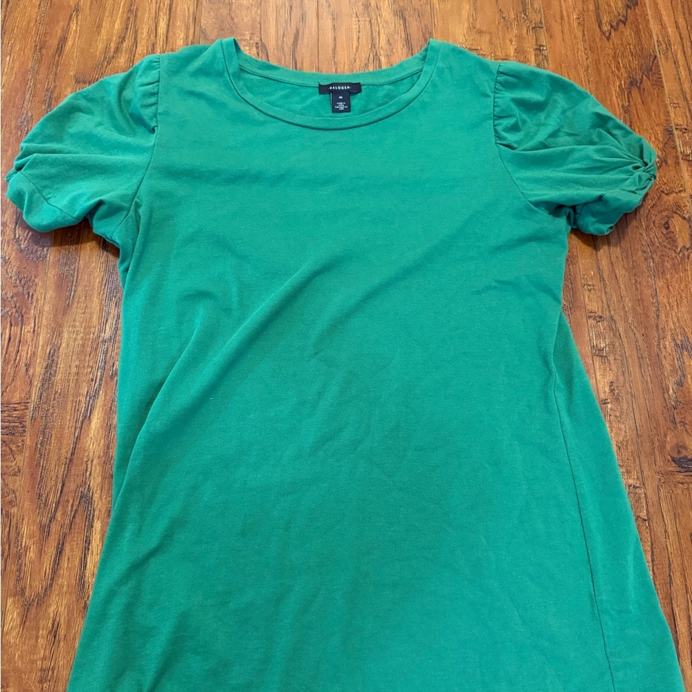 Halogen Emerald Green Short Sleeve Top